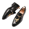 Men's Leather Formal Shoes, Embroidered, Style 8759