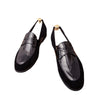 Men's Black Leather Formal Shoes, British Style, Style 6647