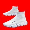 Women's Black Leather Sneakers