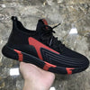Men's Black Casual Shoes, Woven, Breathable
