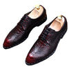Men's Black Leather Formal Shoes, Wedding, British Style